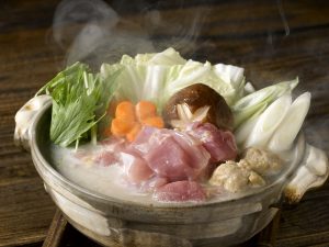 三和の純鶏名古屋コーチン鶏白湯鍋