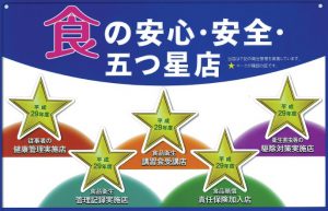 パサール守谷「食の安心・安全五つ星店」