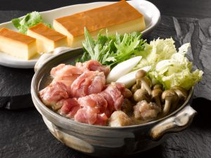 三和の純鶏名古屋コーチンコラーゲン水炊き鍋・ぷりんセット