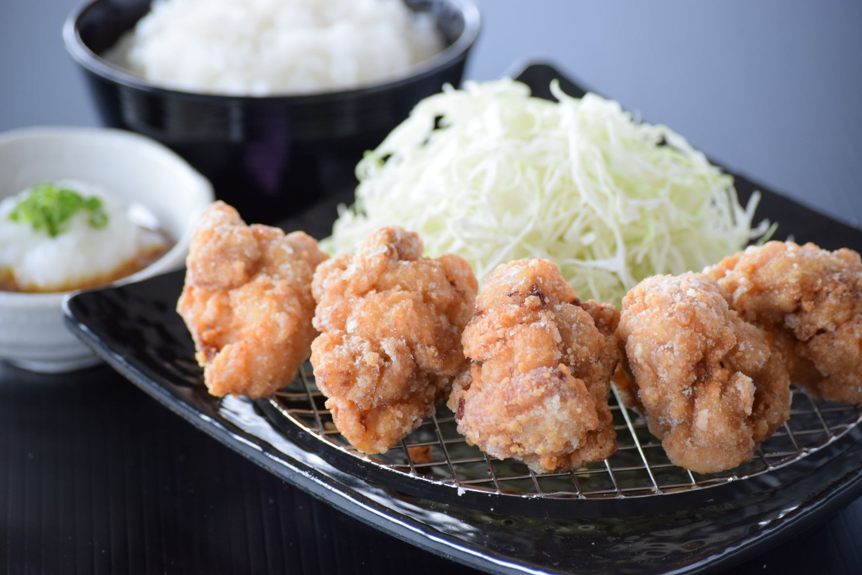 【ジューシーもも唐揚】おろし唐揚定食