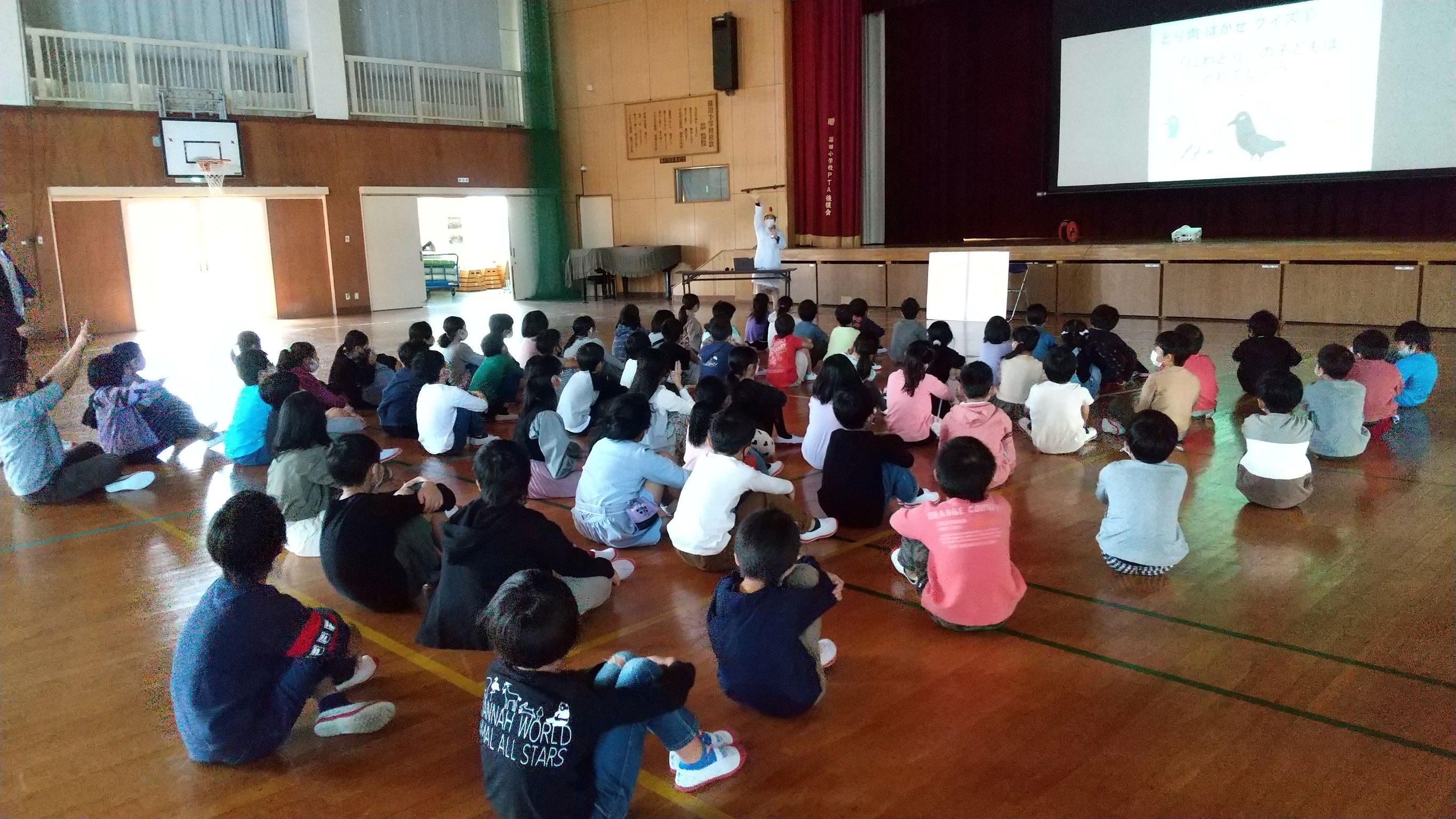 あま市立篠田小学校食育の様子